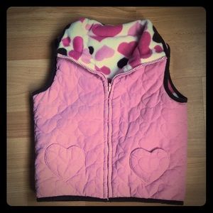 ⭐️Bundle 2/$16⭐️EUC Fleece lined reversible vest.